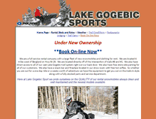 Tablet Screenshot of lakegogebicsportcenter.com